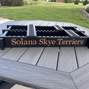 Carved-Dog Stacking Platform Adjustable & Personalized